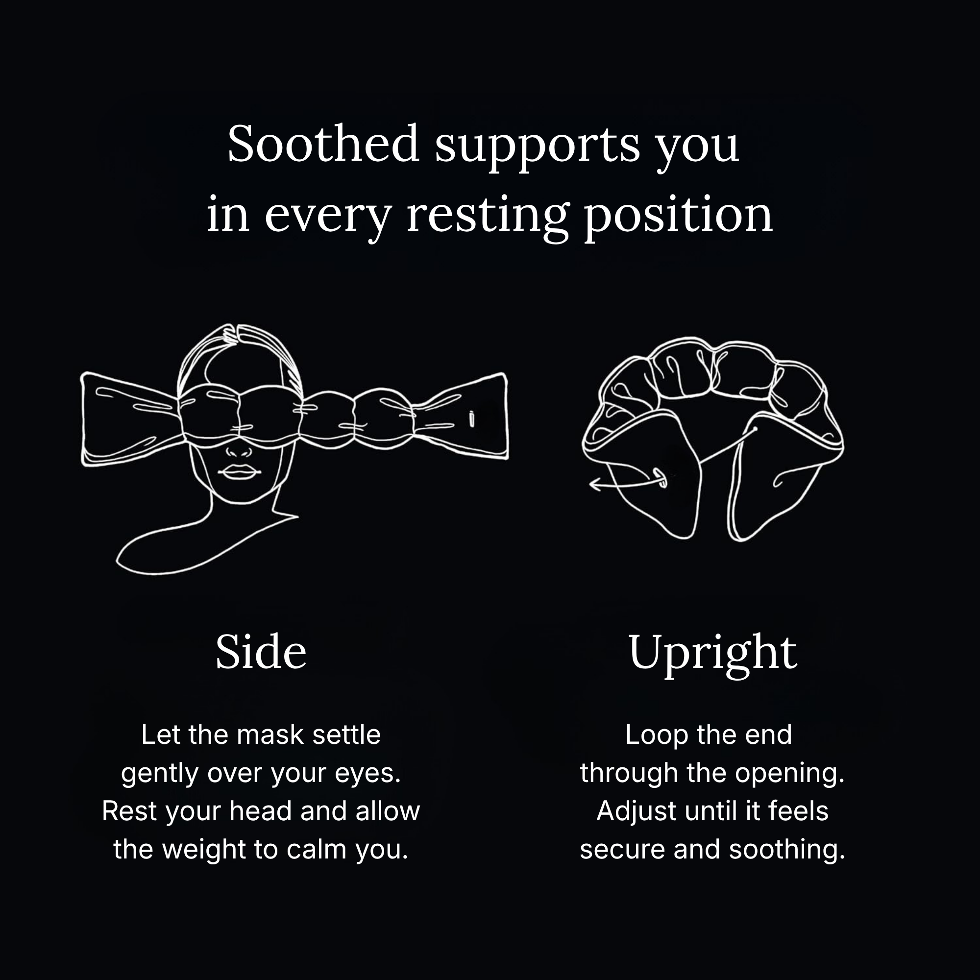 Soothed supports you in every sleep position
